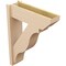 Ekena Millwork 8-in W x 26-in D x 34-in H Funston Slat Rough Cedar Woodgrain TimberThane Outlooker, Primed Tan OUTUR080X26X34FST24RCPR - alternate 6